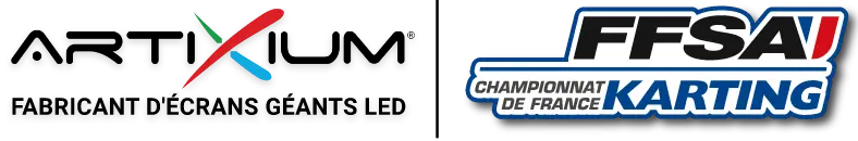 Logos of Artixium and the FFSA Karting French Championship