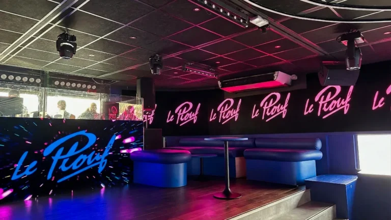 LED displays in a nightclub