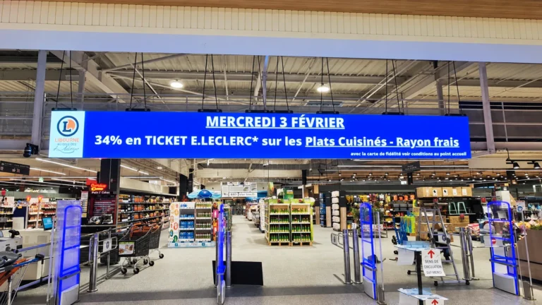 In-store LED signage