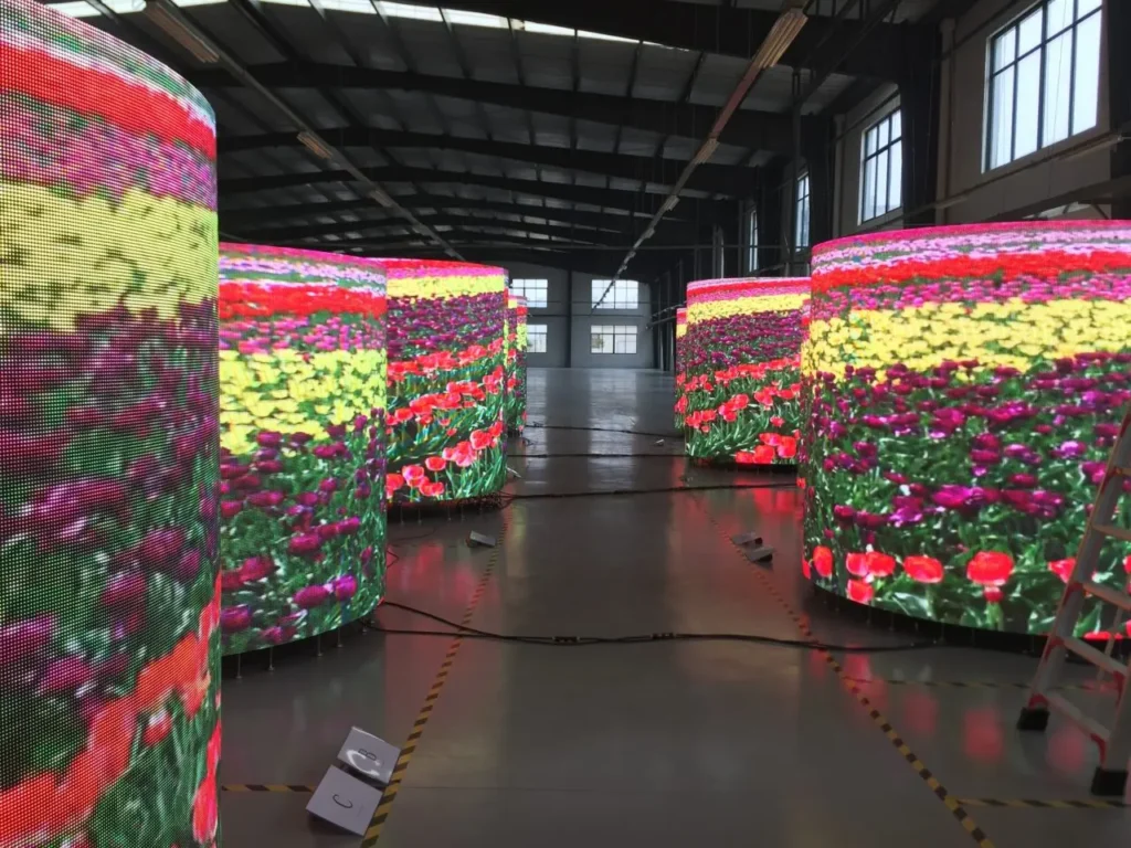 LED display at the Forum des Halles