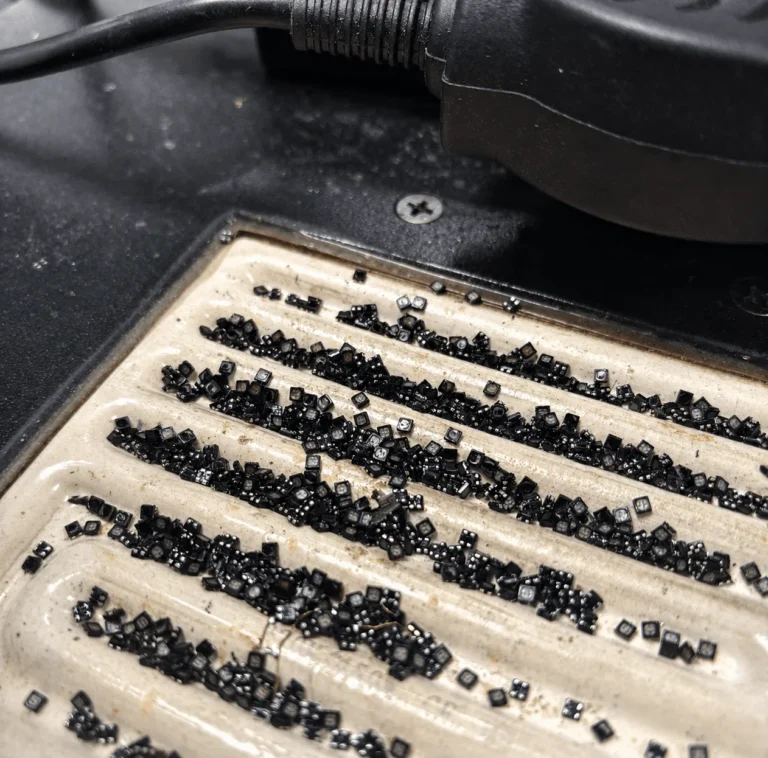 Tray of recovered LED components, ready for replacement