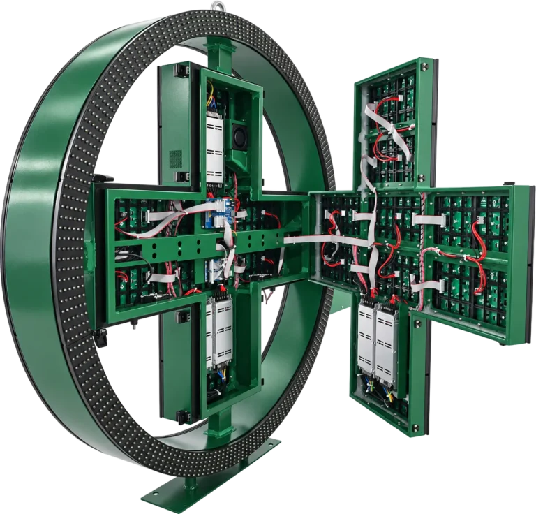 LED Pharmacy Cross : maintenance avant
