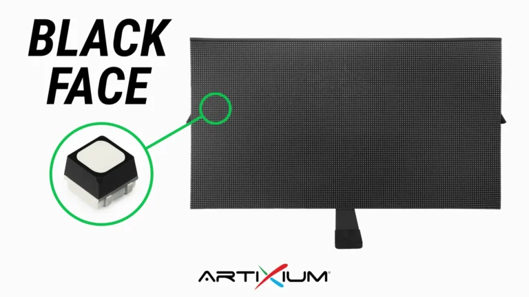 Guide écran LED : caisson LED et gros plan sur une LED CMS